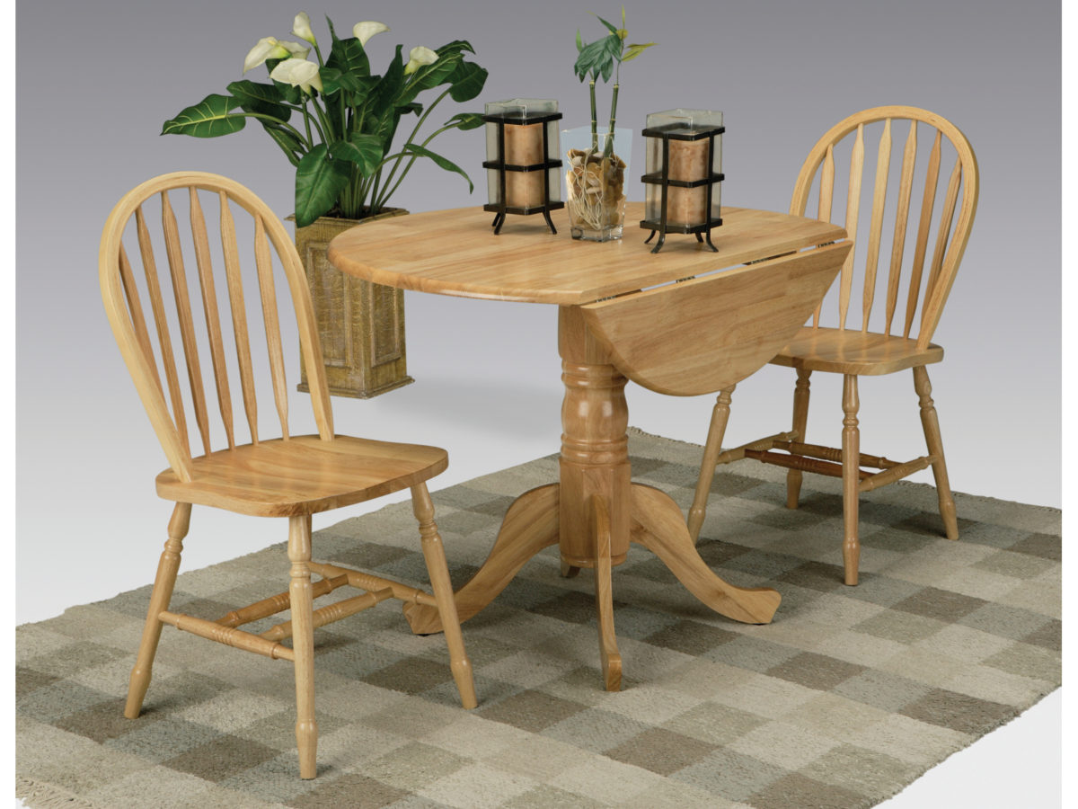 Drop Leaf Table 2 Chairs Nothin Fancy Furniture Warehouse   21369 Table Set MF 5140 Natural 1200x900 