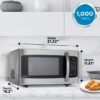 22165 - 1.1 Cubic Foot Microwave - Stainless Steel - Size