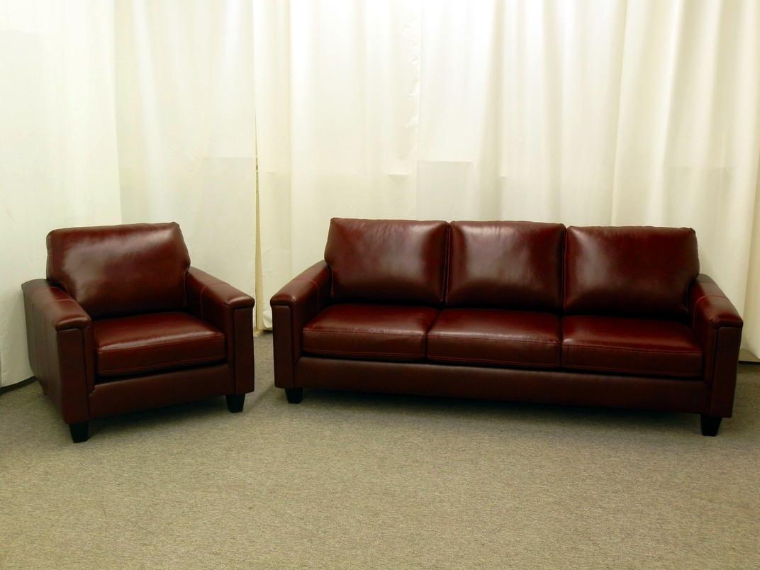 Leather Sofa Loveseat Chair Nothin Fancy Furniture Warehouse Leather Couch And Chair