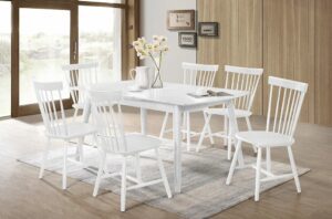 23136 - Table and Chairs - TF-3056 - White