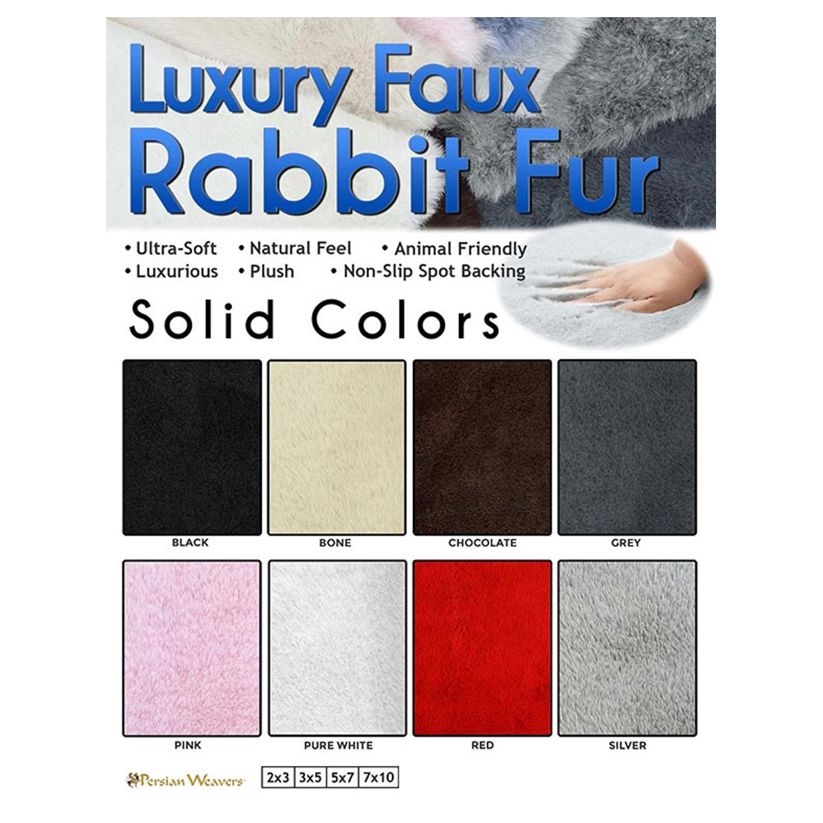 Luxury Faux Rabbit Fur Rug Nothin' Fancy Furniture Warehouse