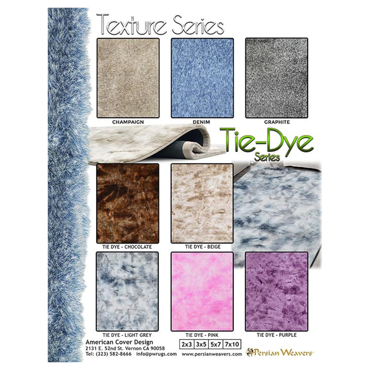 5X7 TieDye Faux Rabbit Fur Rug Nothin' Fancy Furniture Warehouse