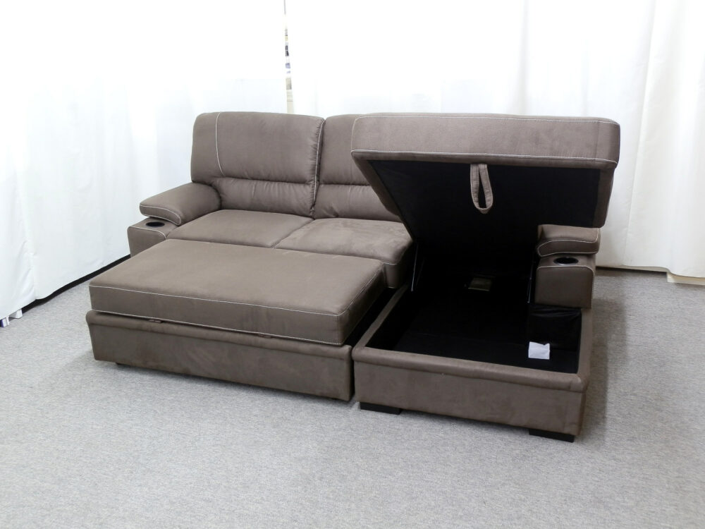 23483 - sectional - with - pop - up - bed - and - storage - PR-GUI-NC - assembled - open