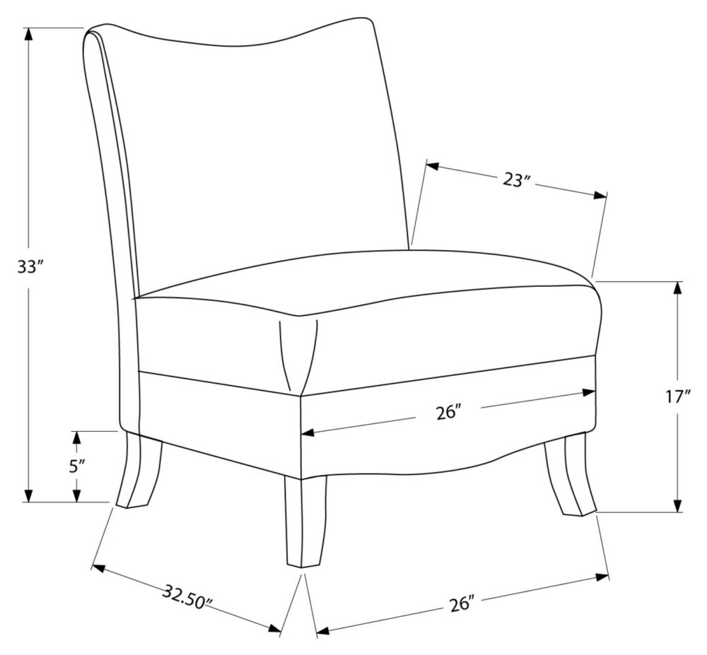 23823 - Accent Chair - MN-8046 - Dimensions