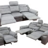 23849 - Reclining Sofa Set - UF-5993 - Grey - Open