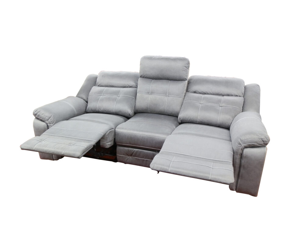 23849 - Reclining Sofa - UF-5993 - Grey - Open