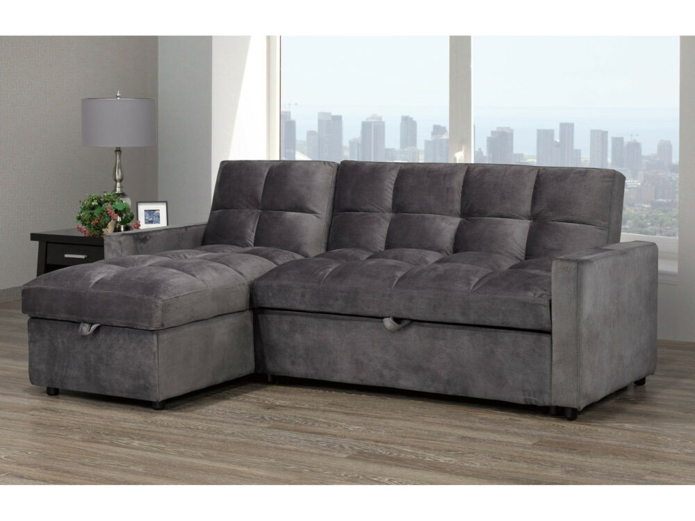 23970 - Sectional with Popup Bed - BX-XH19 - Grey