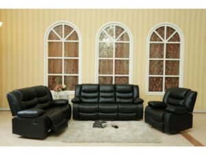 24010 - sofa - set - MEGA - L8465 - Black