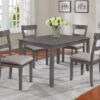 24153 - Grey Dining Table and 4 Chairs - CMK-2254