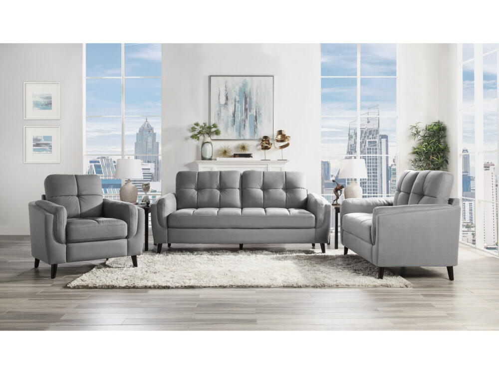 24325 - Sofa Set - MF-9340 - Grey