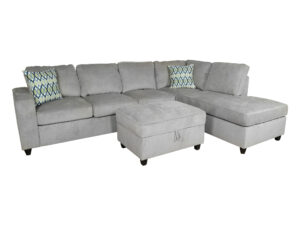 24650 - Sectional - with - Ottoman - PR-Paige - Grey