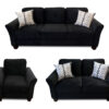 25160 - Sofa Set - PR-EDWINA - composite - black