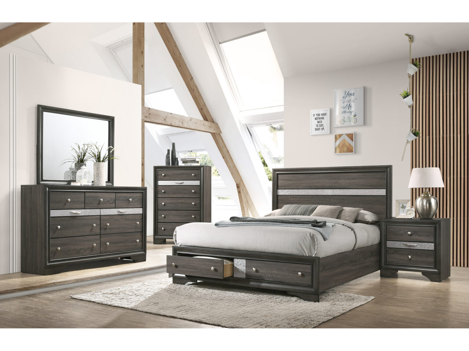 5Piece Bedroom Set Nothin' Fancy Furniture Warehouse