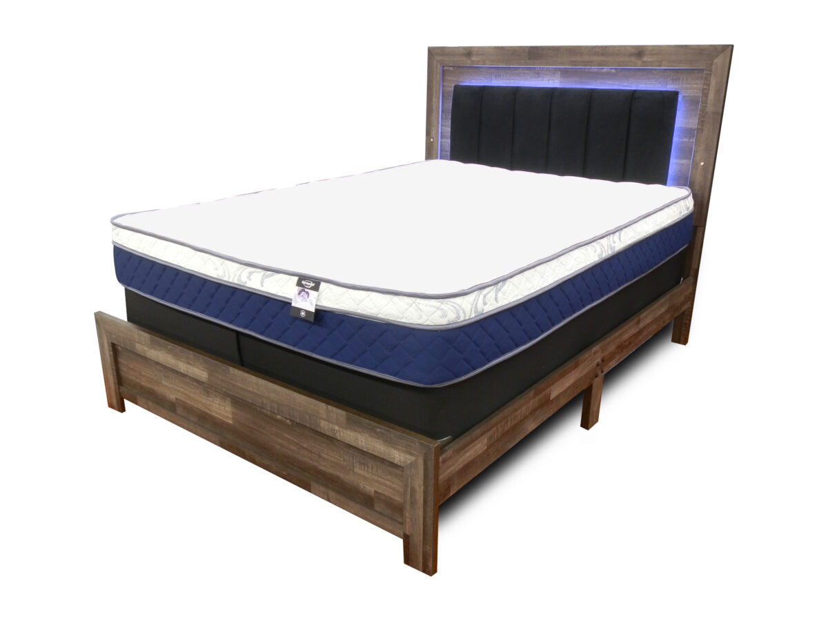 King Bed with Lighted Headboard - Image