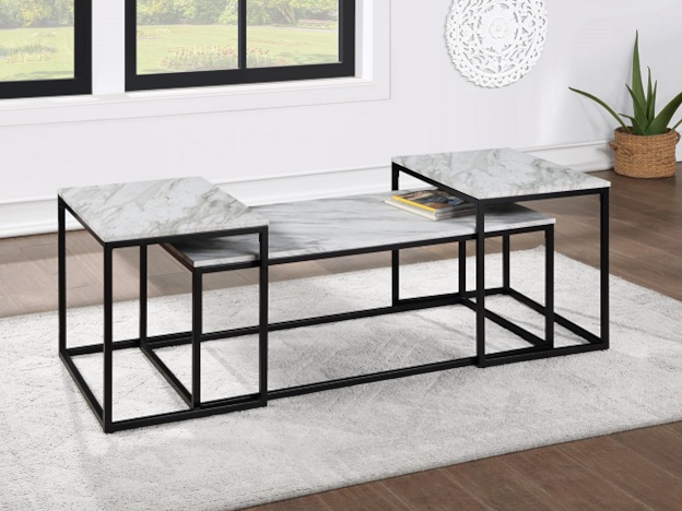 Nesting Coffee and 2 End Tables - Image