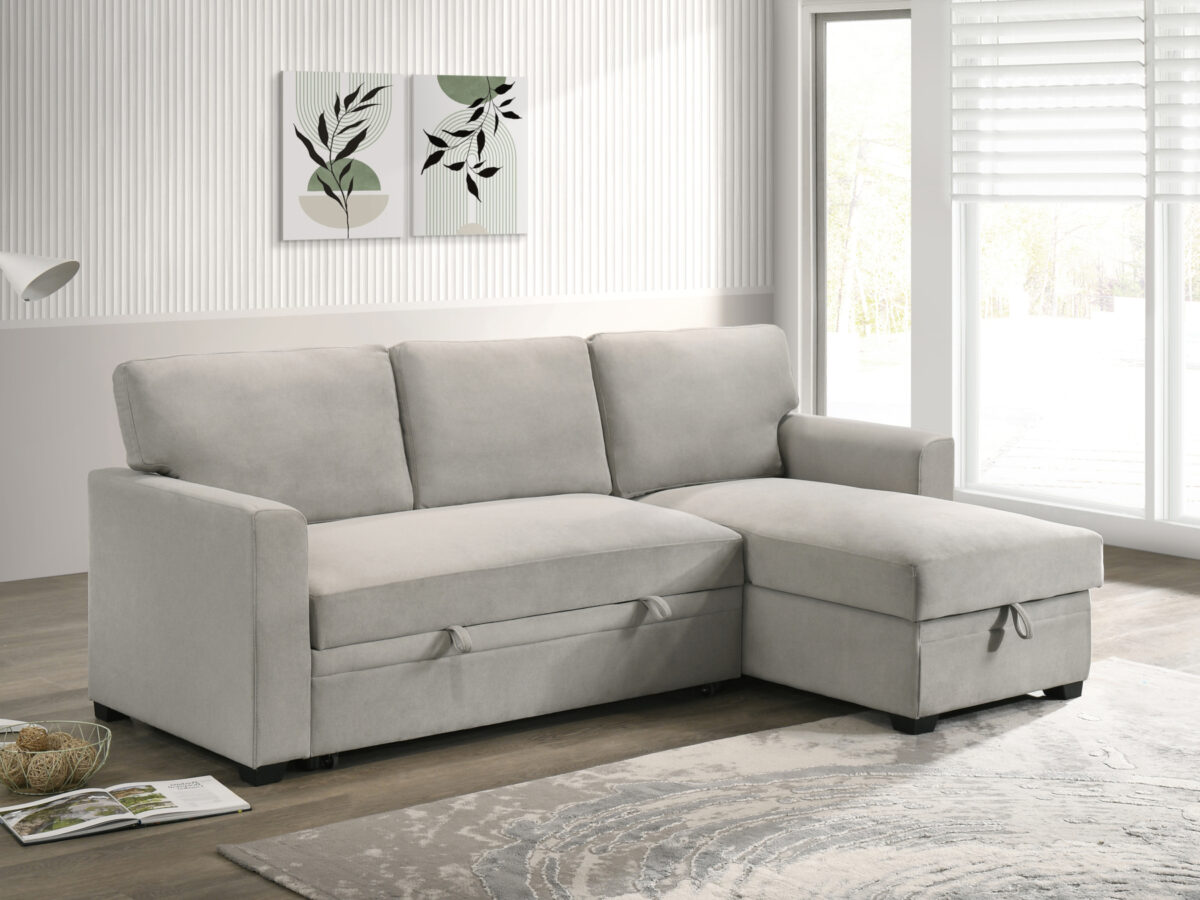 Sofa with Pop-up Bed and Storage