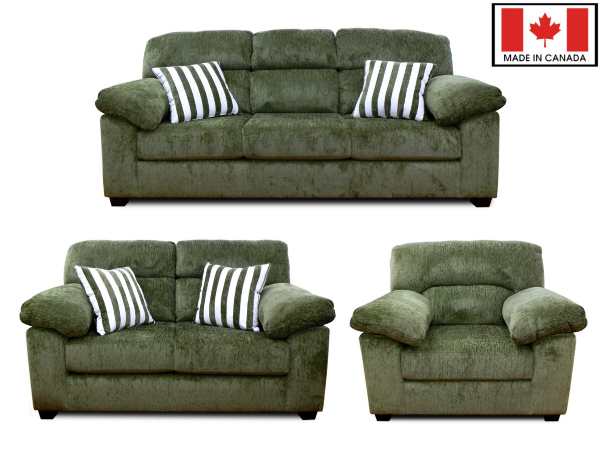 Freeport 200 Sofa Set, Green - Made in Canada