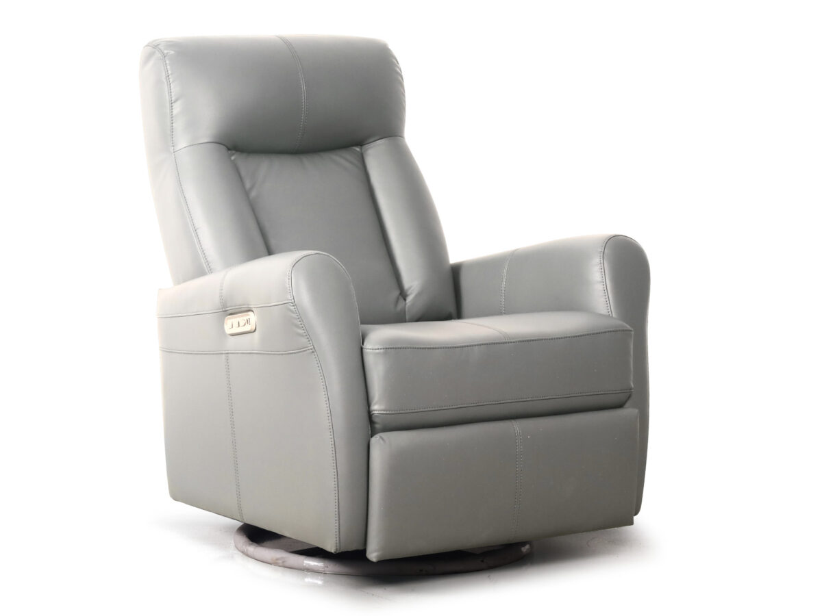 Power Swivel Massage Recliner - Grey in Colour