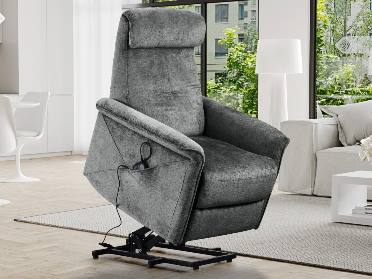 Power Lift Recliner - Dark Grey in Colour