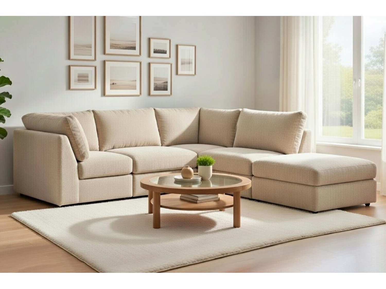 26813 - sectional - U7745S - in - room