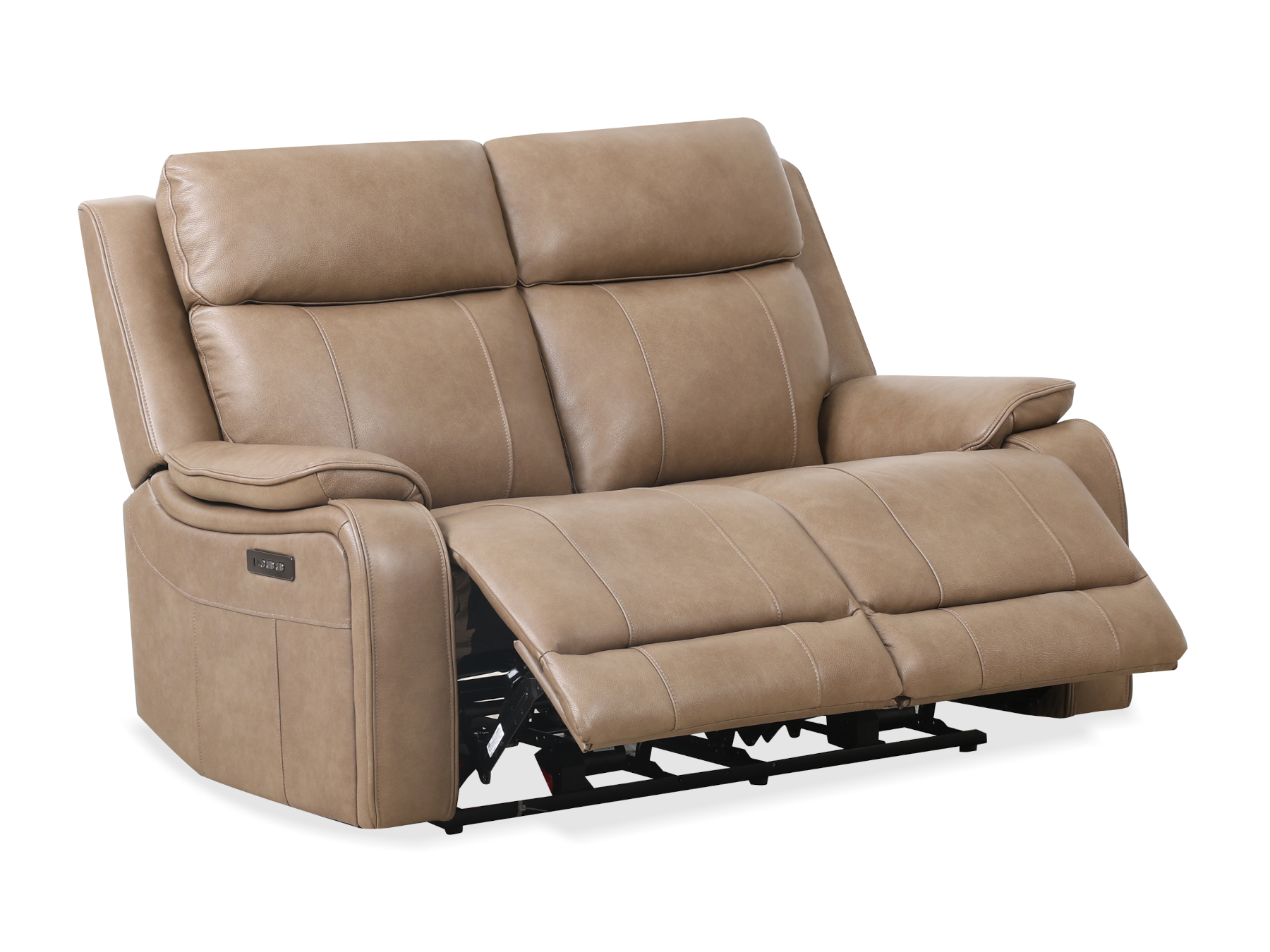 26900 - loveseat - PR-BRINDLE - angled - open 26900 - loveseat - PR-BRINDLE - angled - open