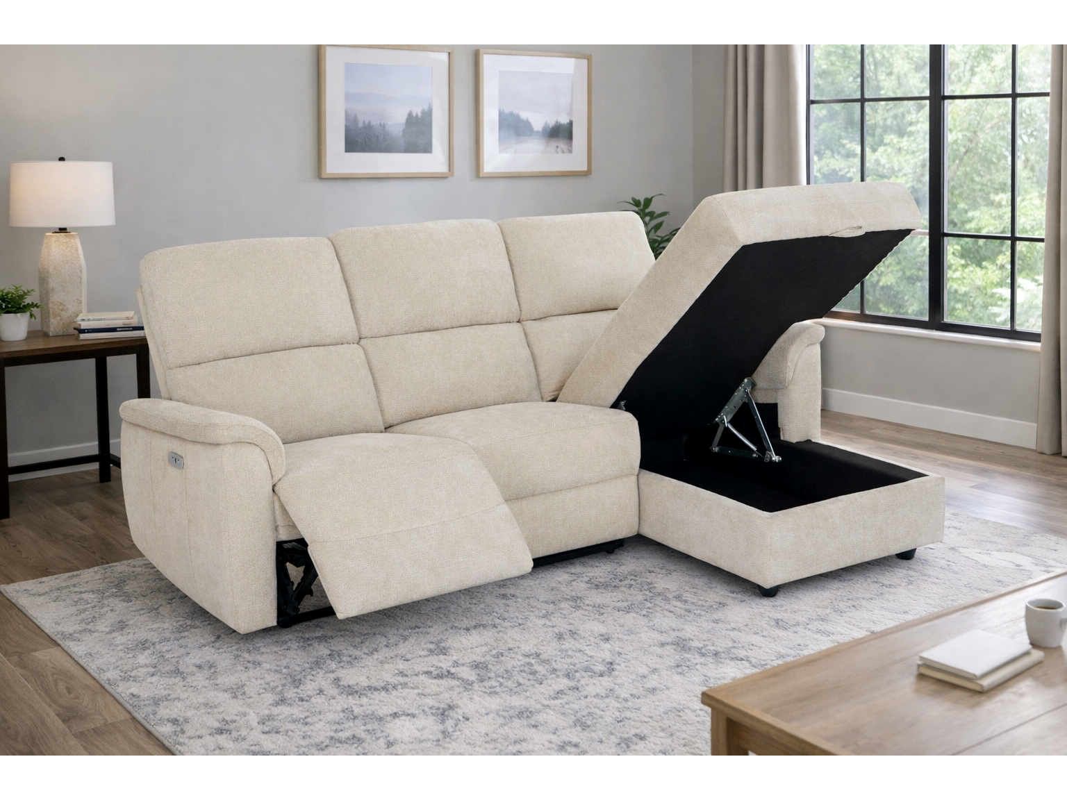 27064 - chaisse - sofa - KF-60777 - in - room - opened