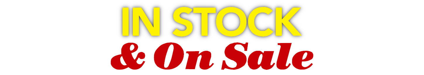 In Stock and On Sale - Banner Image