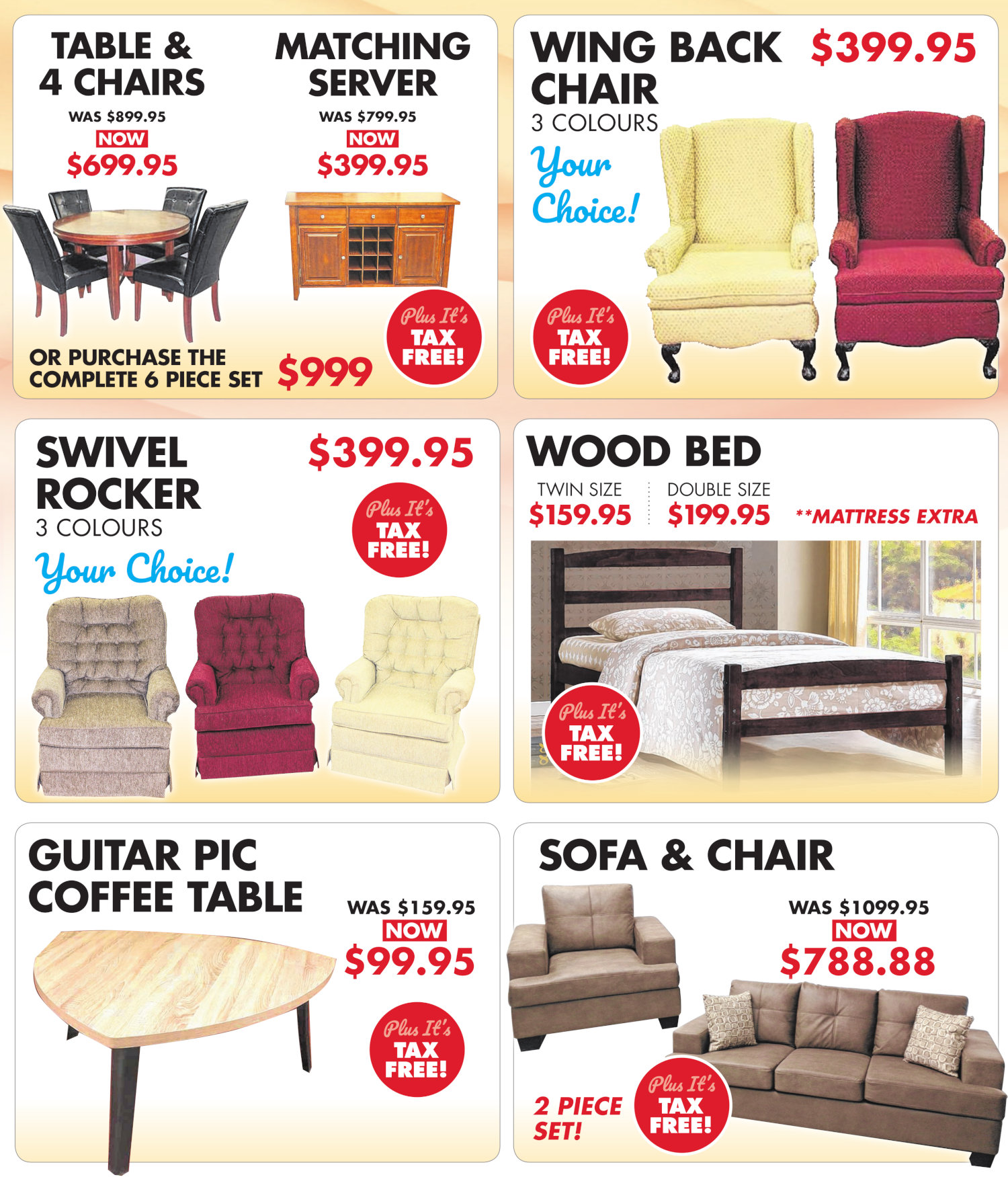 Tax Free Jun Flier Section 2 Nothin Fancy Furniture Warehouse